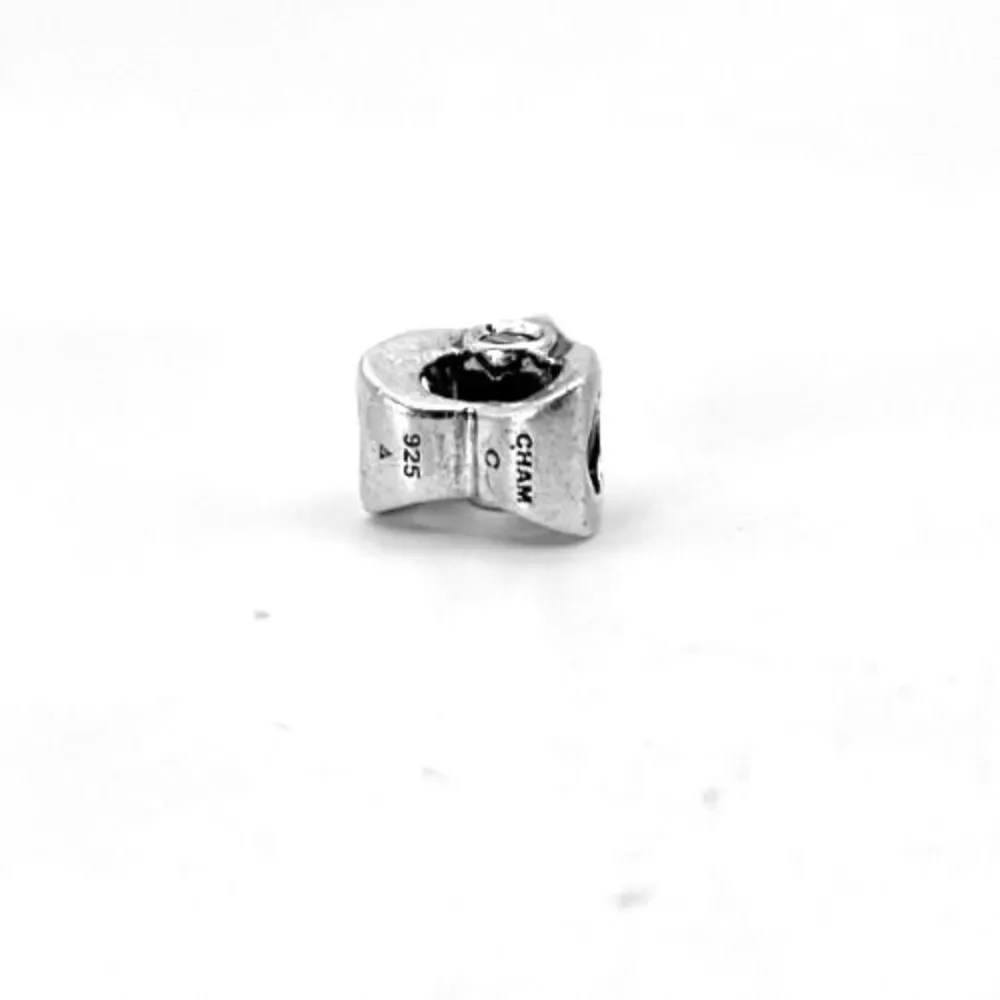 Chamilia Heart Pink Cubic Zirconia Silver Bead Charm